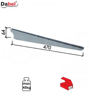 Nosač police modularni N3101 Silver 470/64mm Q