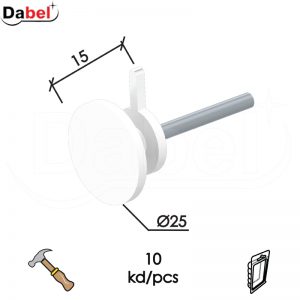 Vešalica za zid ukucavajuća VE1 Bela 12x10mm (10kom)  DBP1