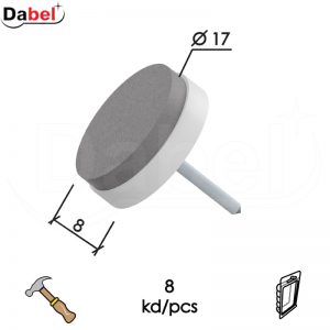 Podloška filc sa ekserom F04 Bela fi17mm (8kom)  DBP1