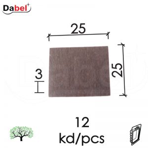 Podloška filc samol. za nameštaj F01 Braon 25x25x3mm (12kom)  DPZ