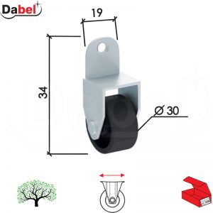 Točkić linijski T4113 Crna fi30mm OPD