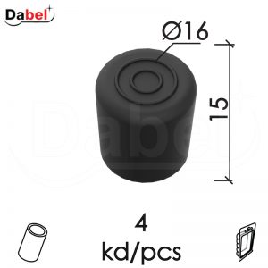 Navlaka za nogare stolica SN1 Crna fi16mm (4kom) cilindrični presek DBP1