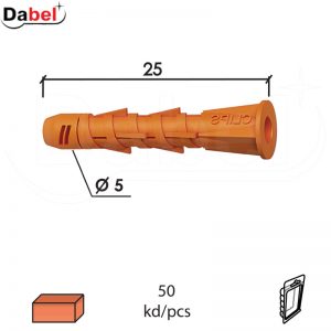Tipl za blok D Žuta fi 5x25mm (50kom)  DP2