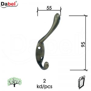 Kuka za kaput i šešir V55 S-Cu 55x95mm (2kom)  OPD