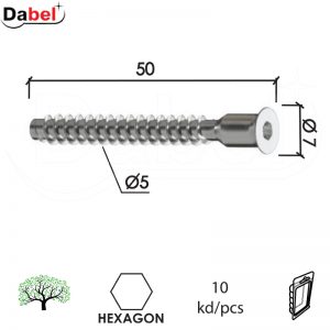 Iver vijak konfirmat za nameštaj INBUS ZnB 5x50/7mm (10kom)  XPD