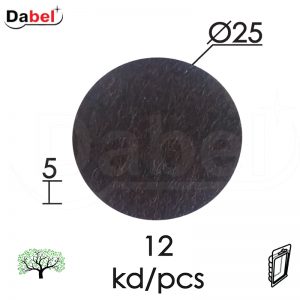 Podloška filc samol. za nameštaj F02 Braon fi25x5mm  (12kom)
