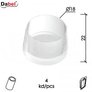 Navlaka za nogare stolica SN2 Trans fi18mm (4kom) cilindrični presek DBP1