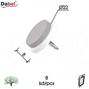Podloška filc sa iver vijkom F05 Siva fi22mm (8kom)  DBP1