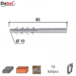 Tipl N Siva fi x10x80mm (10kom) DBP1